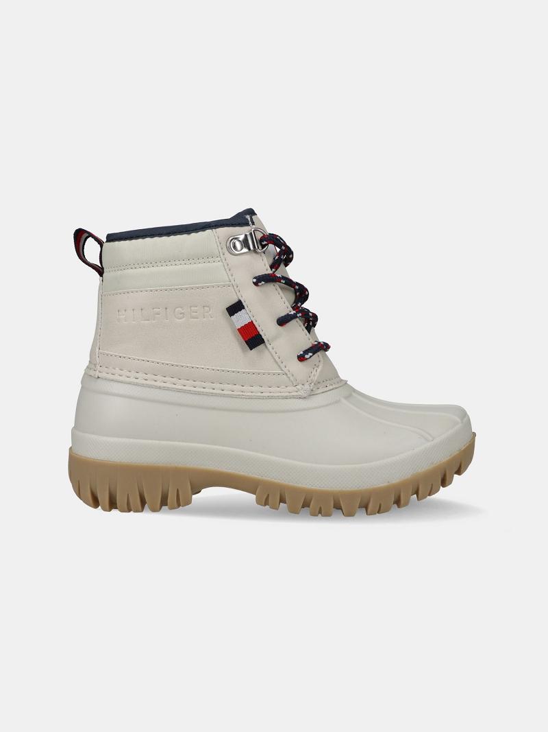 Lány Tommy Hilfiger Big Duck Boot Tornacipő Fehér | HU 1989XYU